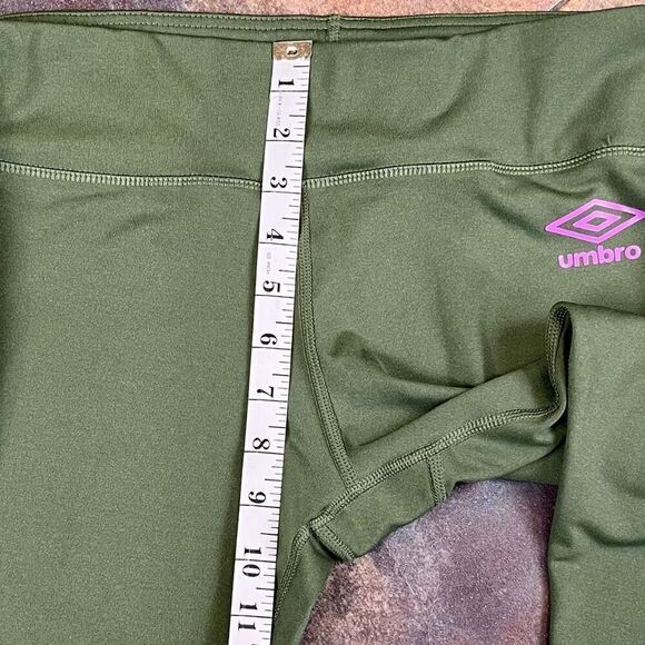 Umbro Green Pink Activewear Leggings Large - Picture 5 of 10